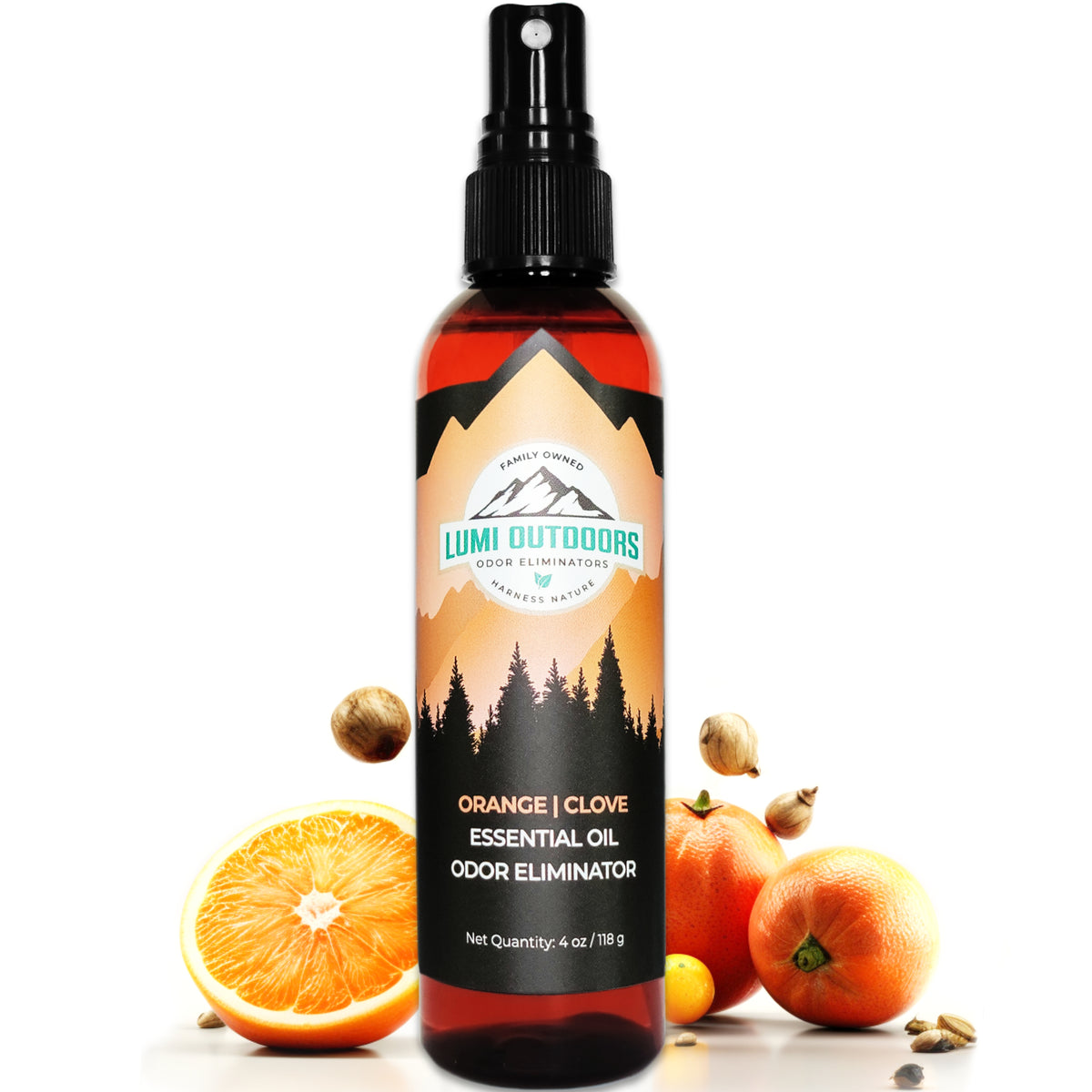 Lumi Outdoors Natural Odor Eliminating Room Spray | Orange Clove