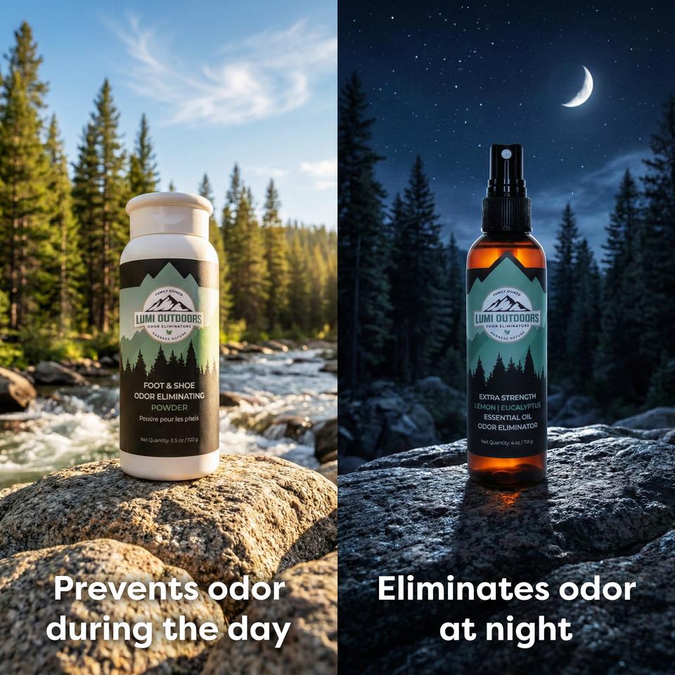 Use the spray at night and the powder during the day