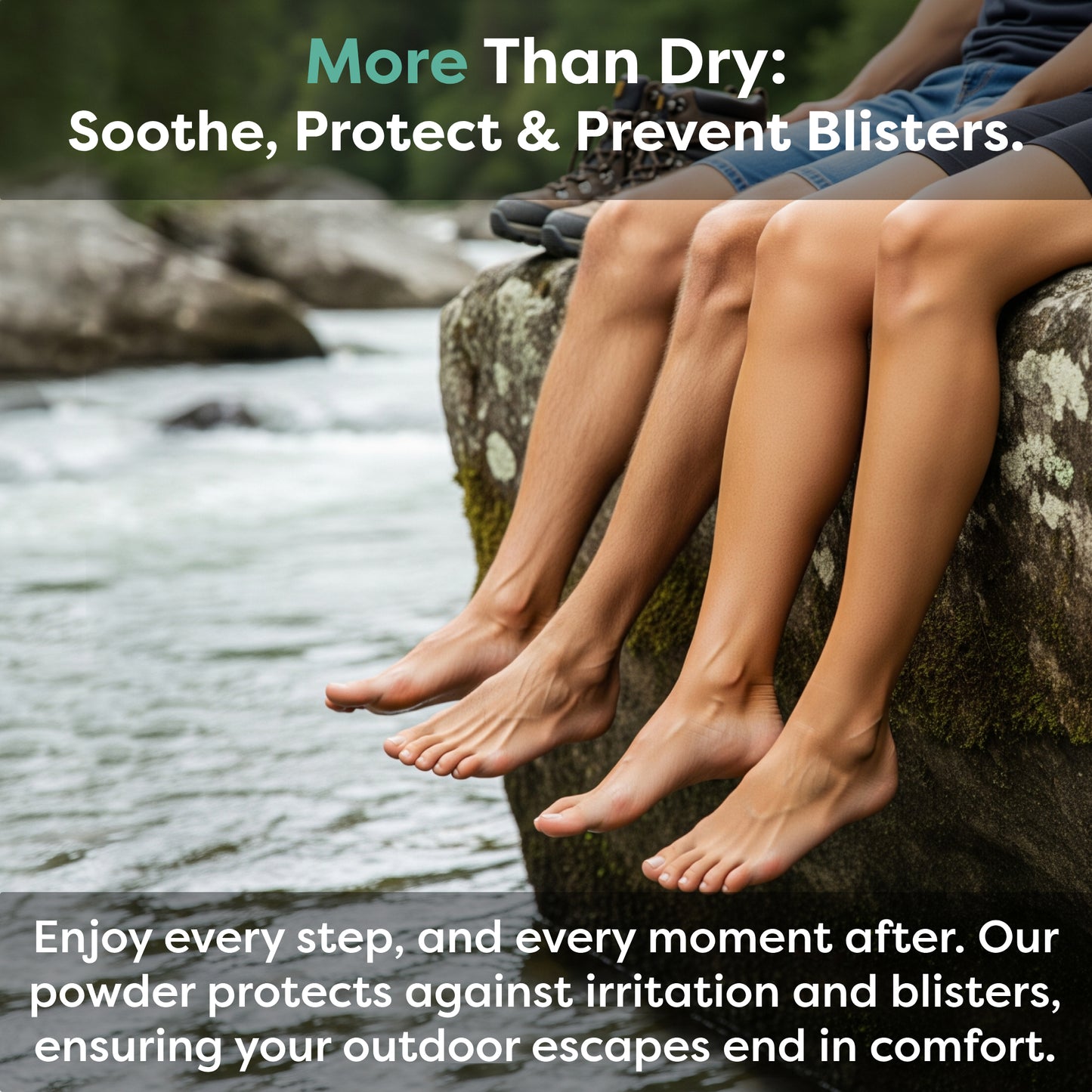 Lumi Outdoors Natural Shoe Deodorizer Powder | Energizing Lemongrass