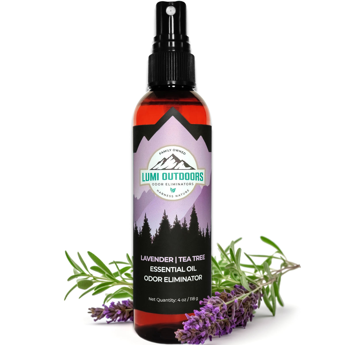 Lumi Outdoors Natural Shoe Deodorizer Spray | Lavender & Tea Tree