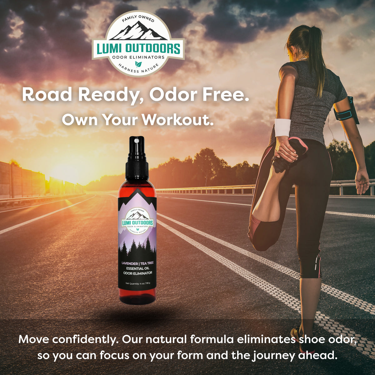 Natural Shoe Deodorizer Spray | Lavender & Tea Tree