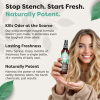 Natural Shoe Deodorizer Spray | Lemon & Eucalyptus
